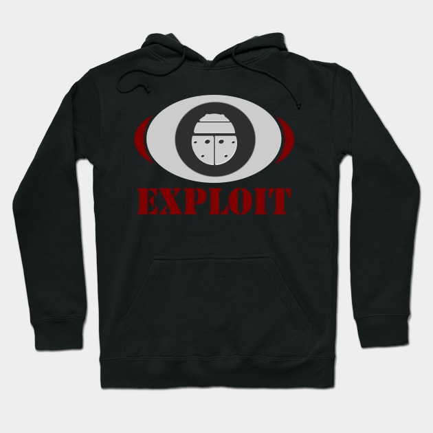 exploit: Ethical Hacker Online Cyber Expert Hoodie by jaml-12